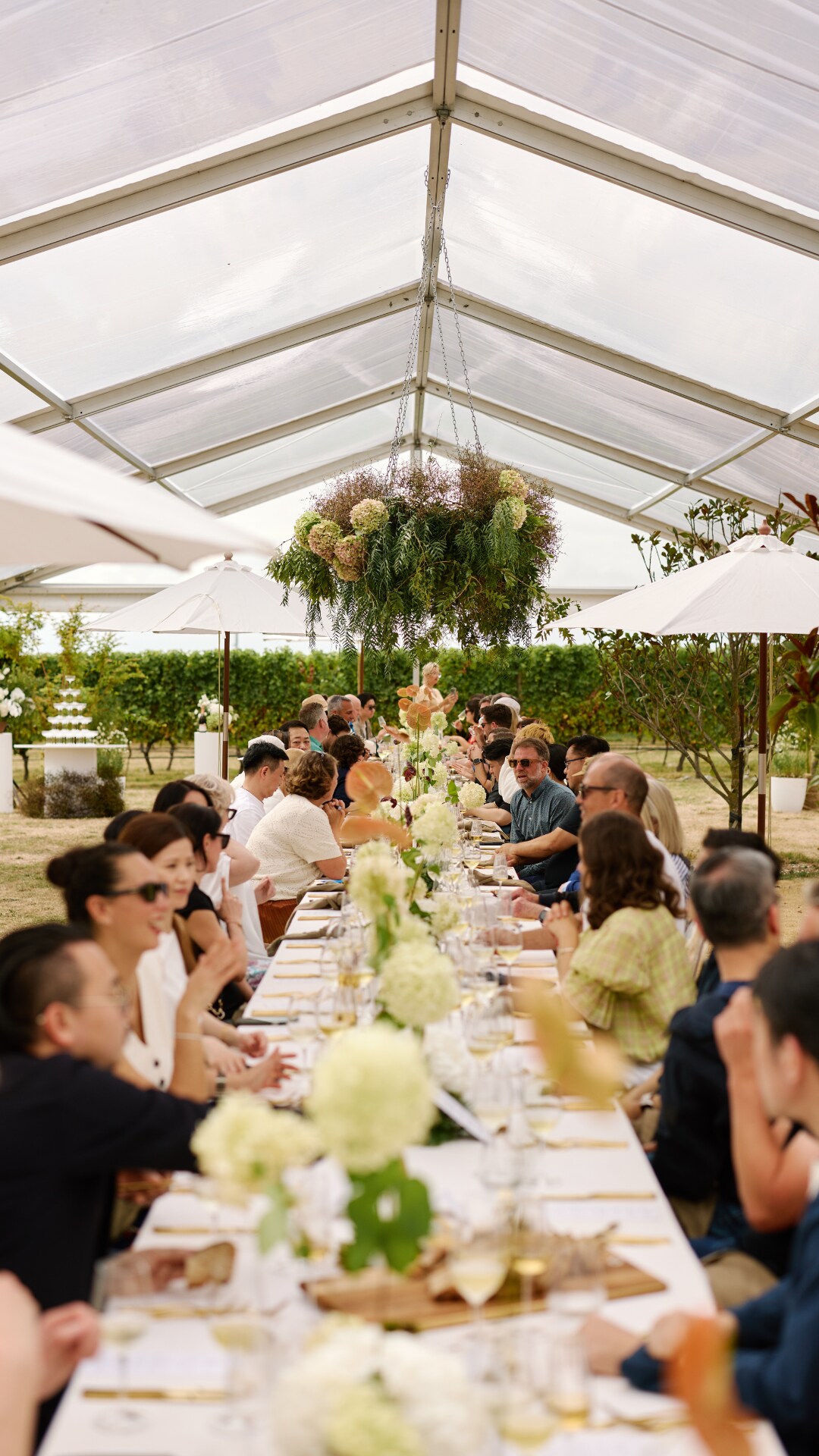 40th event tablescape
